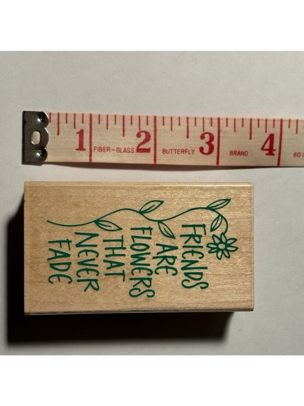 Hero Arts Rubber Stamp Wood Mounted Friends Are Flowers Floral Art Sketch 1995 - Picture 3 of 13